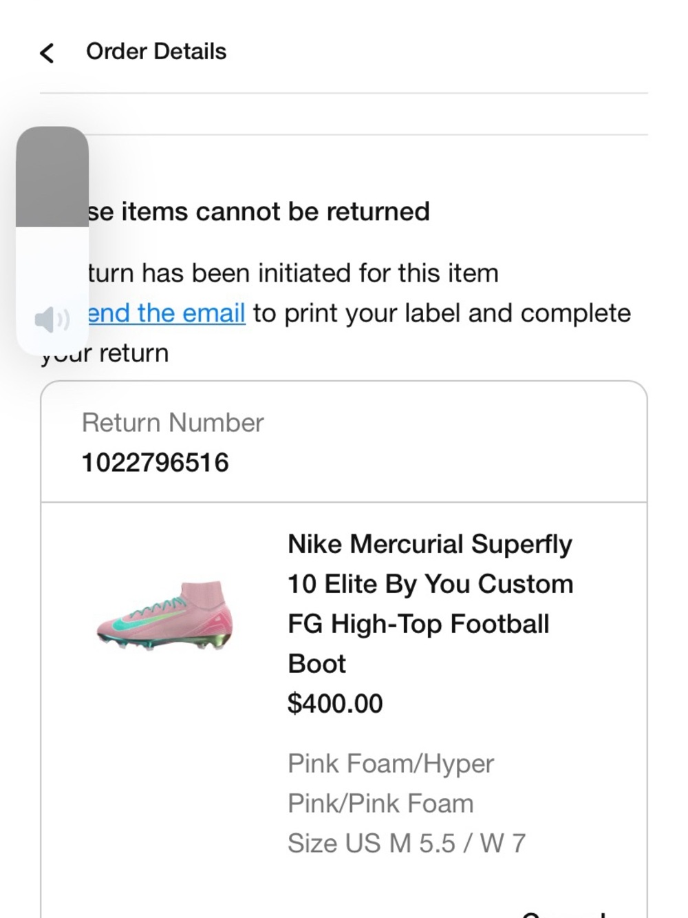 Nike High-Top Football Boot in Pink and Teal